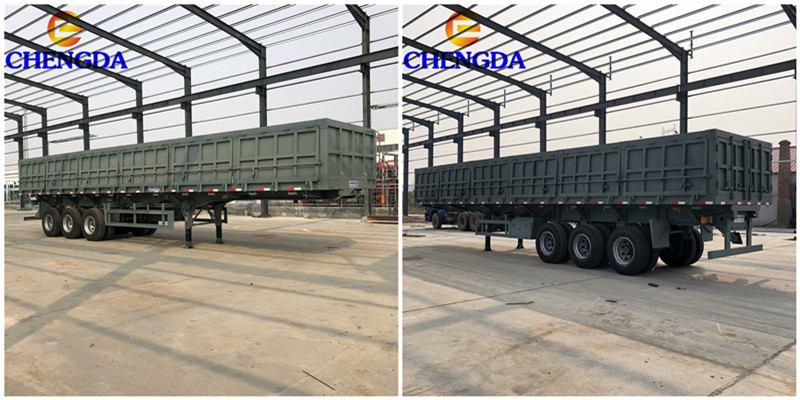 3 Axle Side Tipper Dumper Semi Trailer