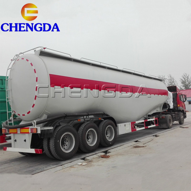 Bulk cement powder tank semi trailer 45 cbm cement 