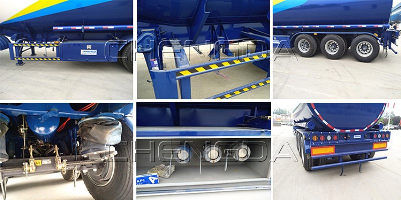 3 axle fuel semi tank trailer