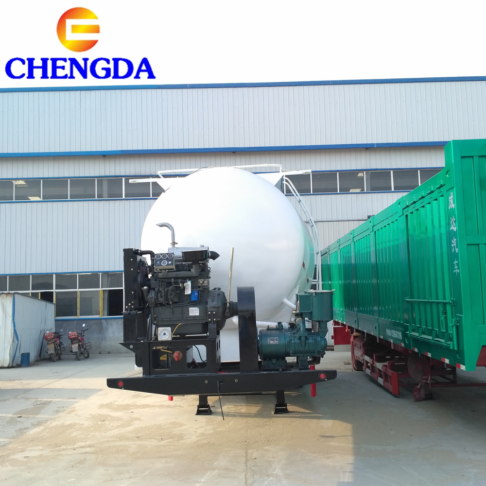 bulk cement powder semi trailer