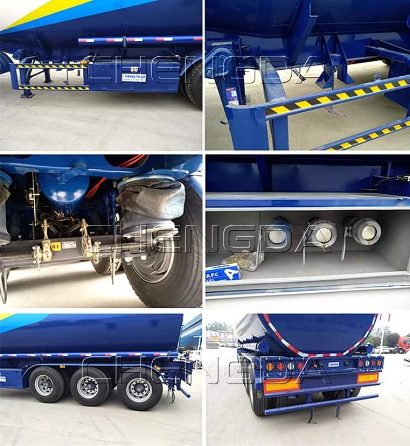 3 axle petroleum tanker trailer