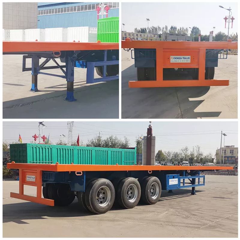 3 axle heavy duty flatbed trailer