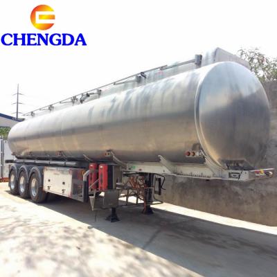 Chengda 3 Axles 45000 Liters Aluminum Fuel Tanker Trailers