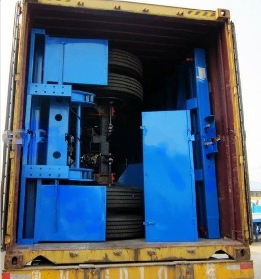 lowbed trailer transport by container