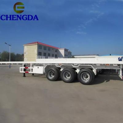 3 Axle 40ft Flatbed Container Trailer