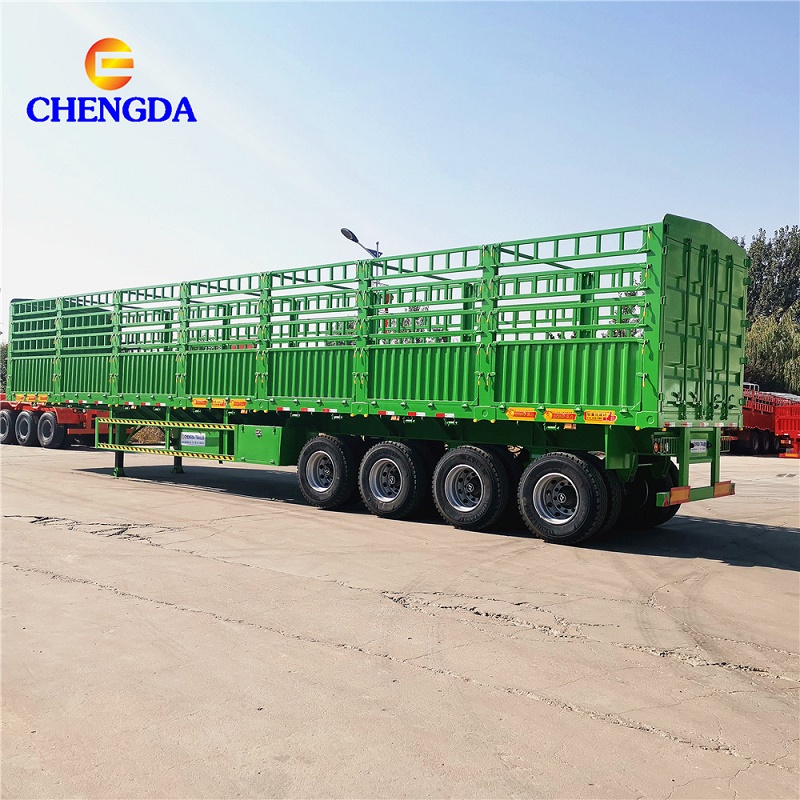 Chengda 4 Axles High Fence Cargo Semi Trailers.jpg