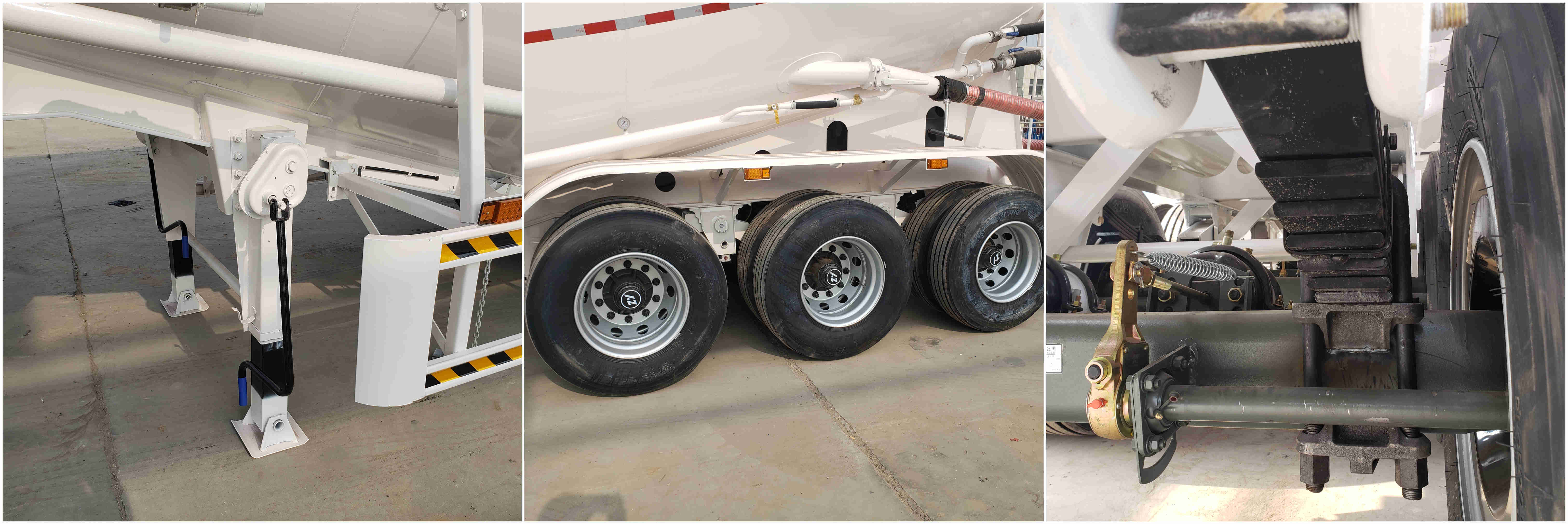 cement tank semi trailer detail