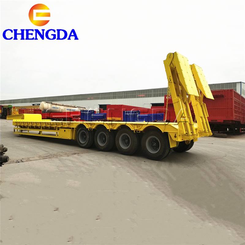 4 Axles Lowbed Trailer