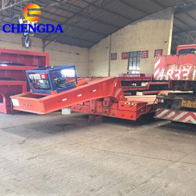 4 Axles Removable Gooseneck Lowbed Trailers