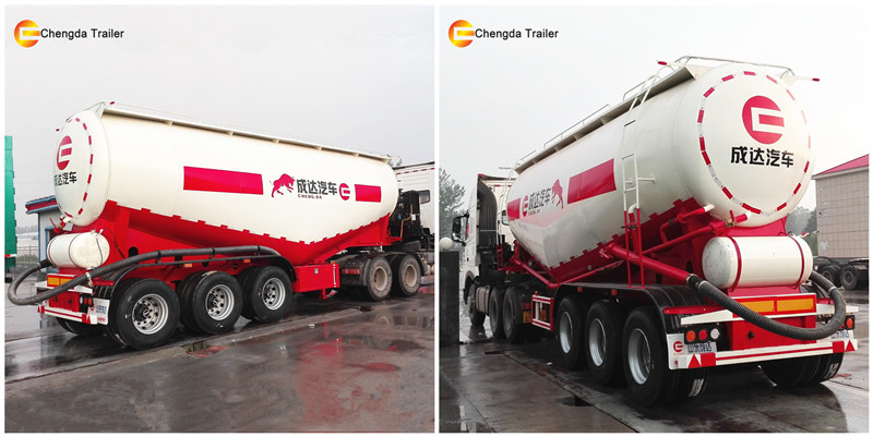 New 55 tons bulk cement tank semi trailer